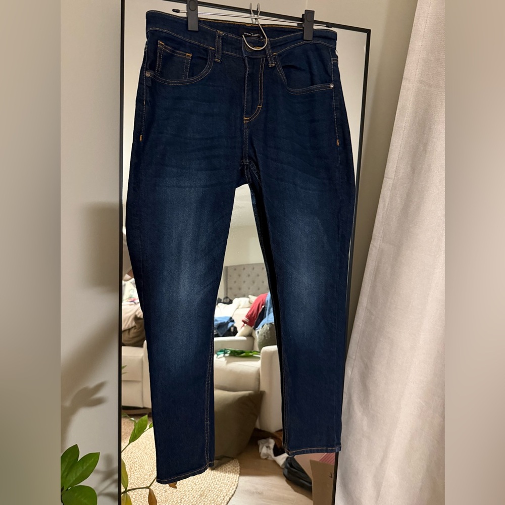 Highlander Slim Tapered Jeans Mens Size 30 Dark Wash Denim